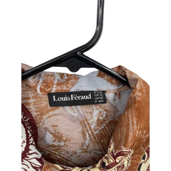 Vintage Louis Feraud Silk Dress Abstract Wearable Art Size 8 - Picture 13 of 15